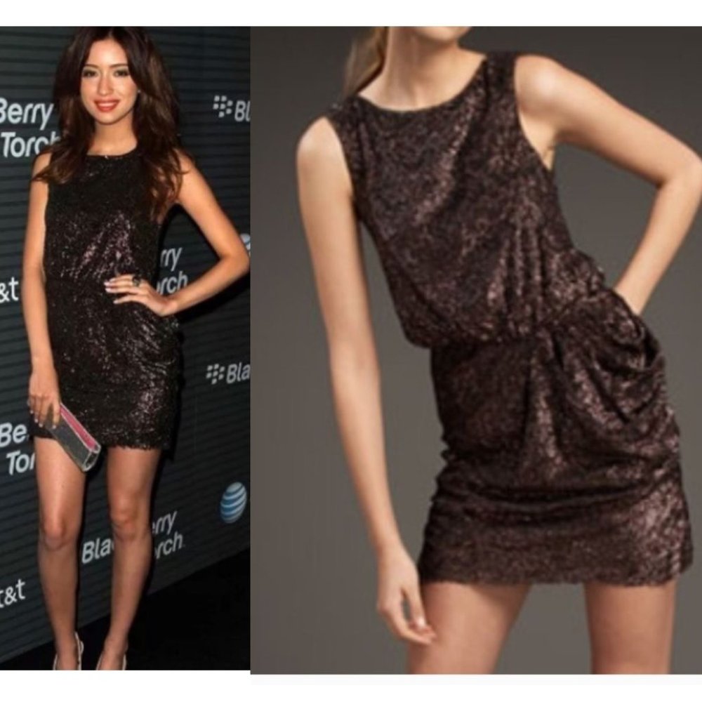 Alice + Olivia Valerie sequin dress